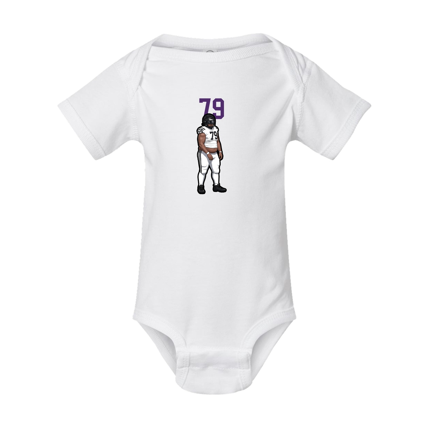Baby Onesie — Number Top in White