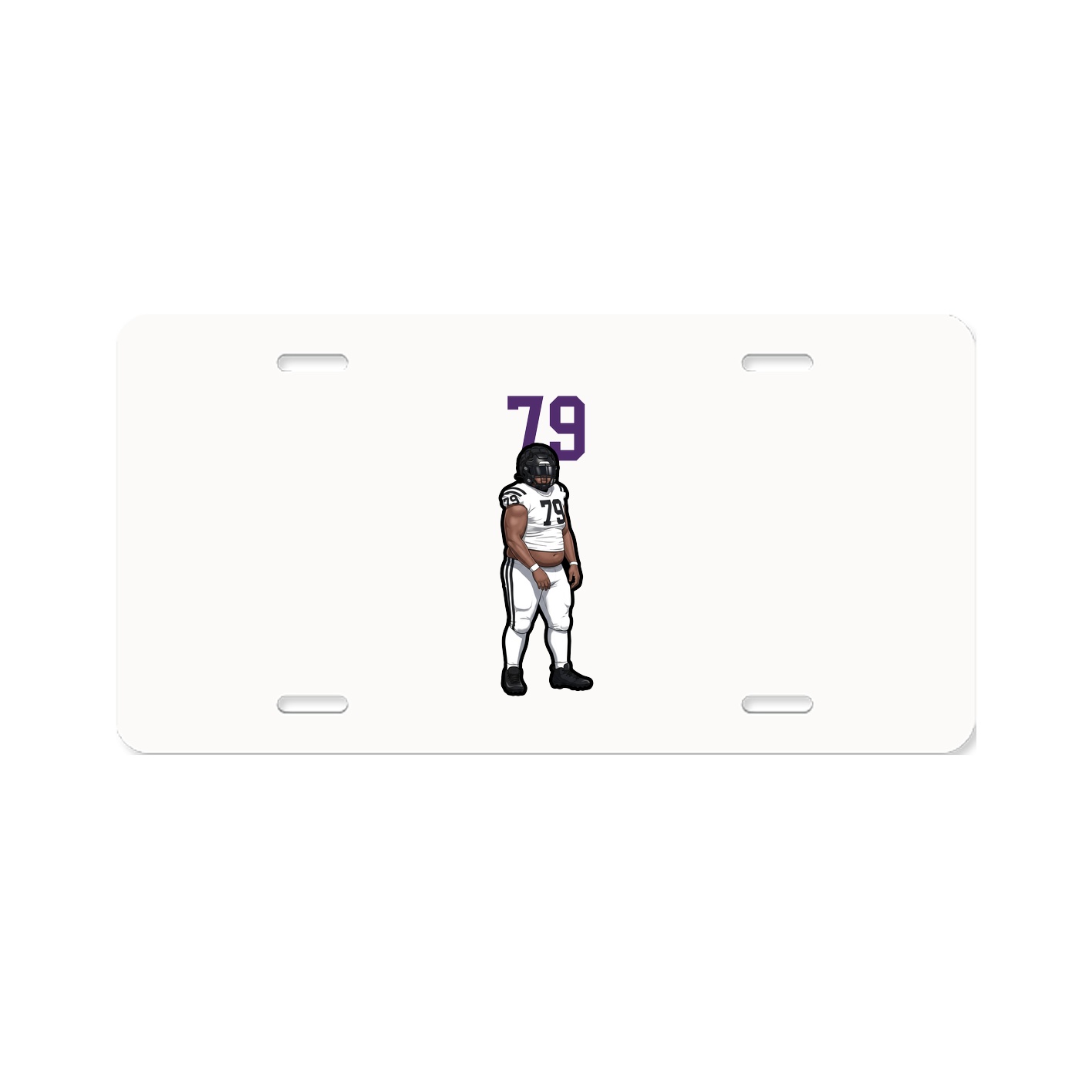License Plate — Number Top in Classic