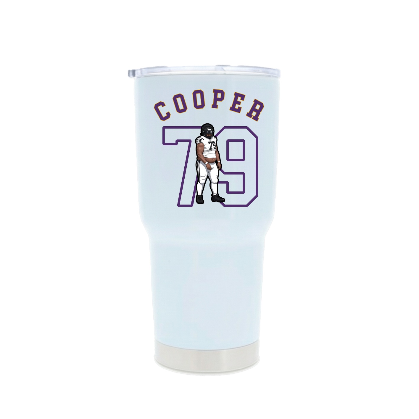 30oz Stainless Steel Tumbler — Shirsey Arch in White