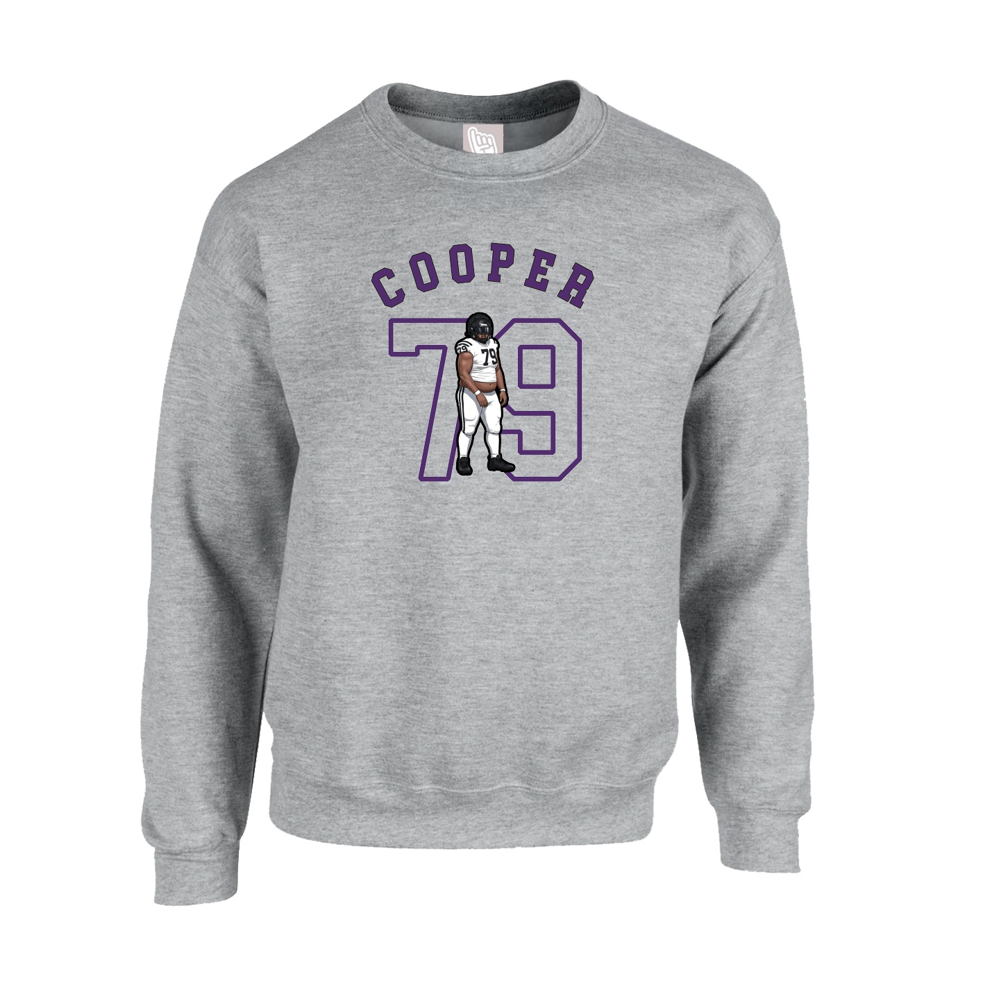 Fleece Crew — Shirsey Arch in Grey
