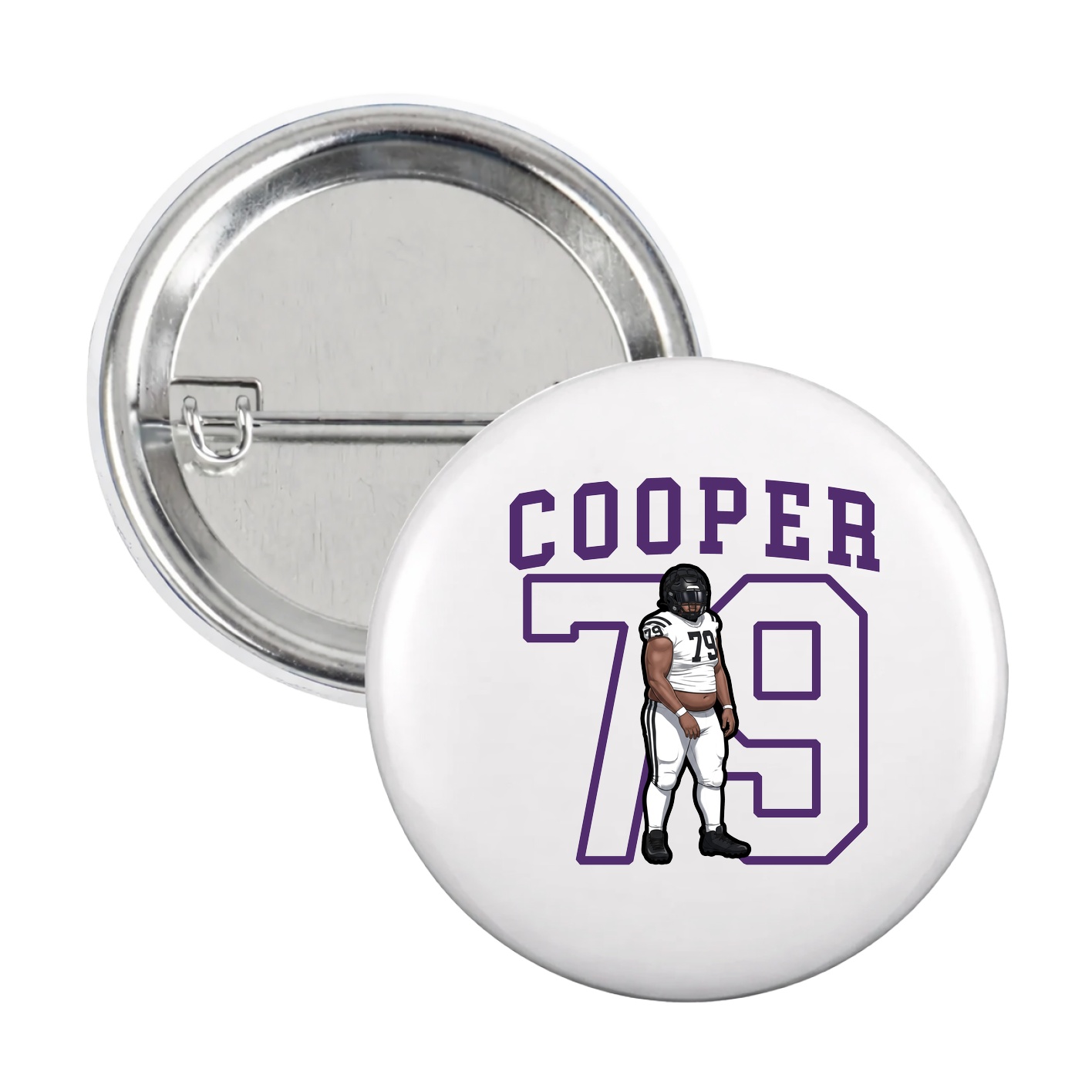 Game Day Button — Shirsey in White