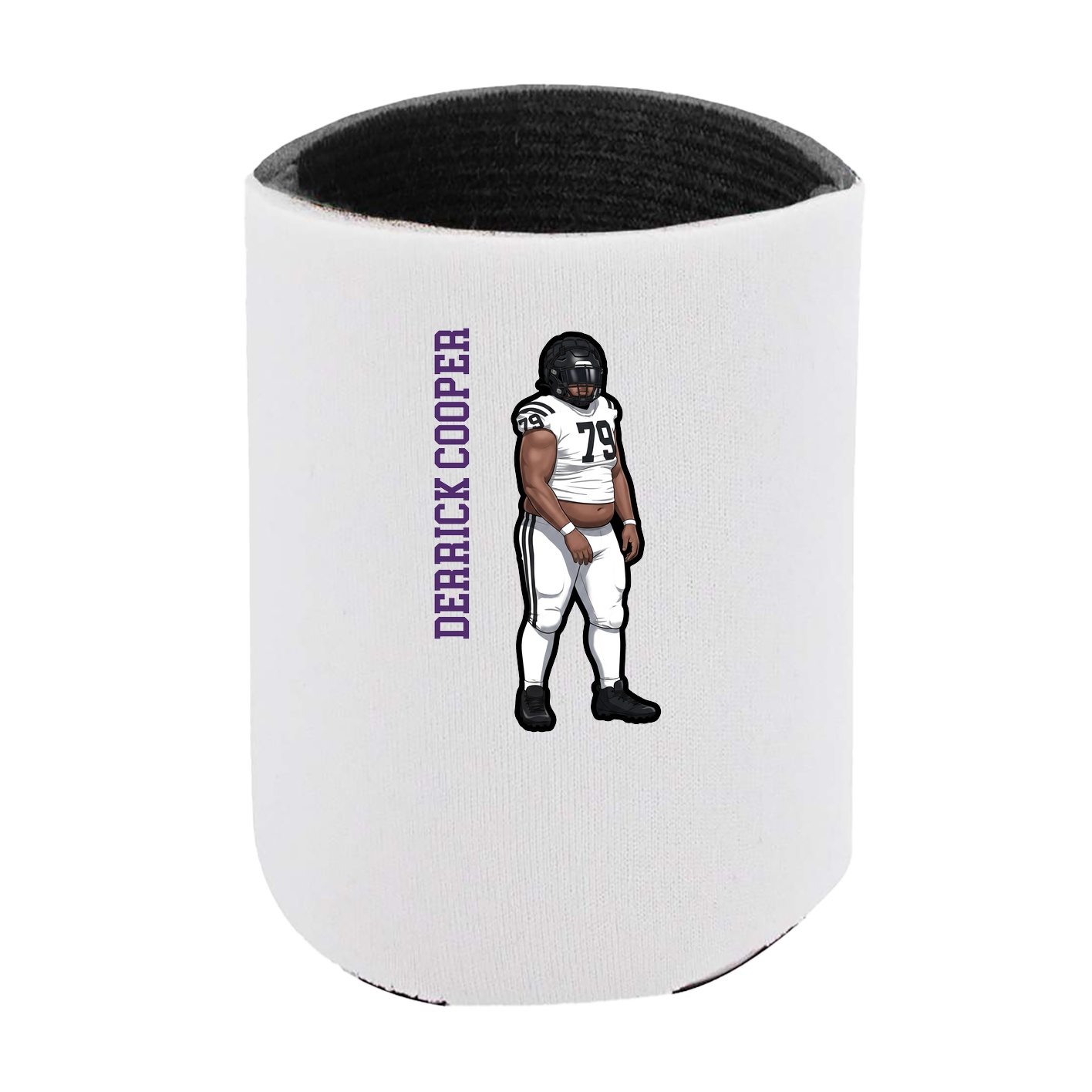 Can Holder — Name Vertical in White