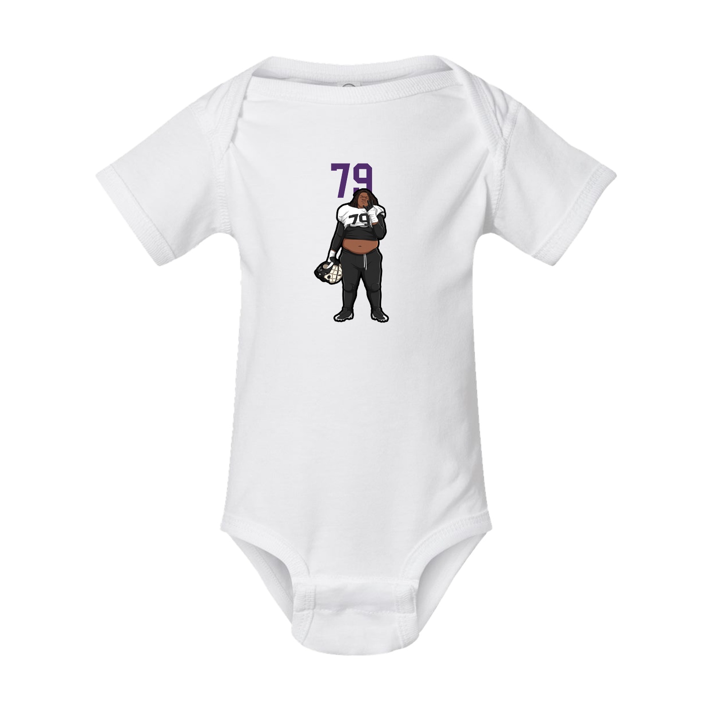 Baby Onesie — Number Top in White