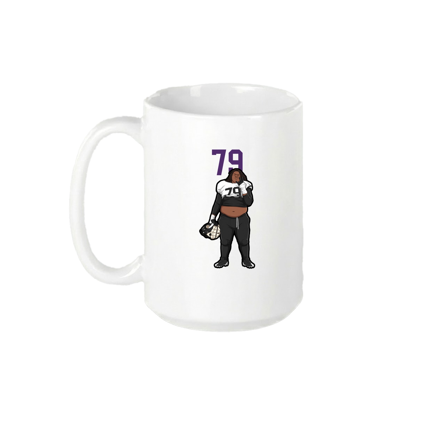 15oz Coffee Mug — Number Top in White