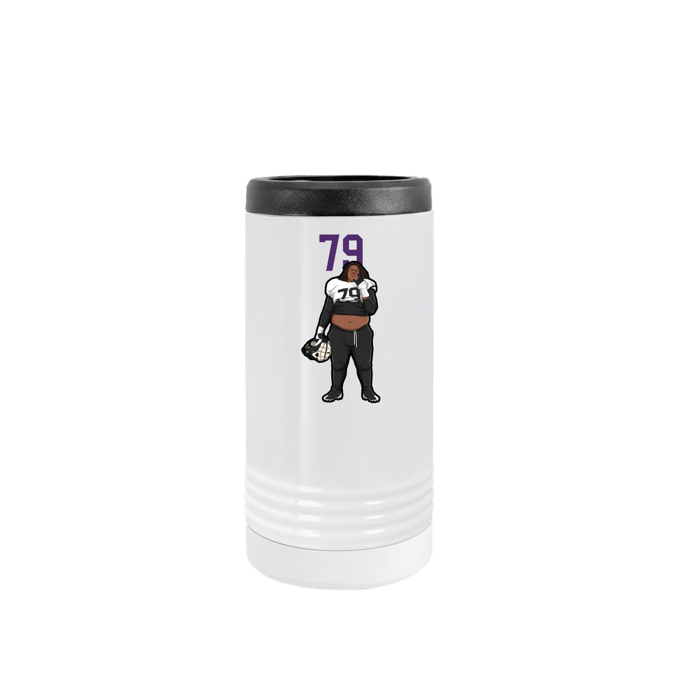 Slim Beverage Holder — Number Top in White