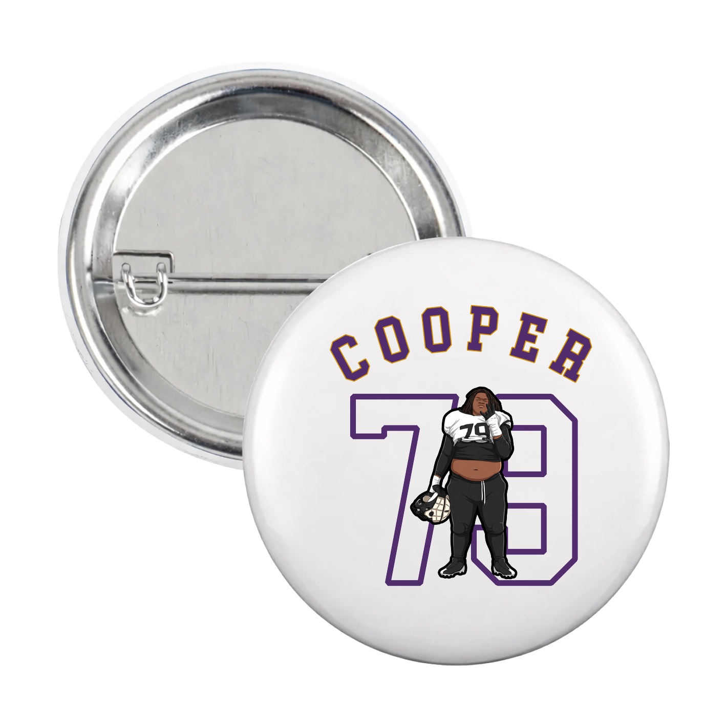 Game Day Button — Shirsey Arch in White
