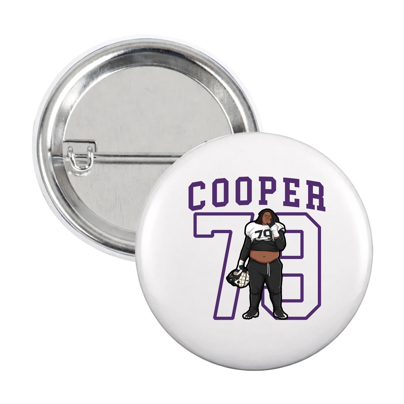 Game Day Button — Shirsey in White