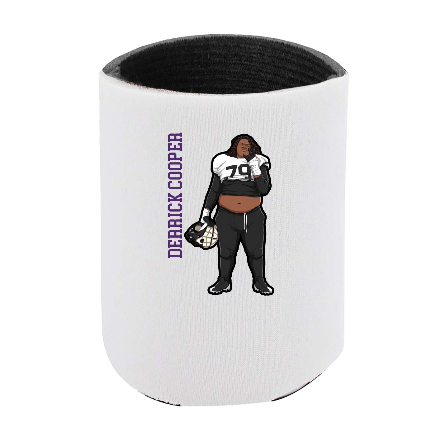 Can Holder — Name Vertical in White