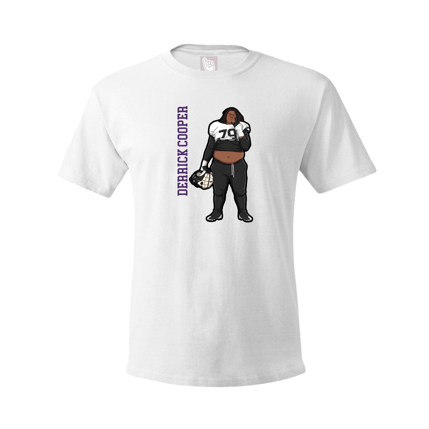 Tee — Name Vertical in White