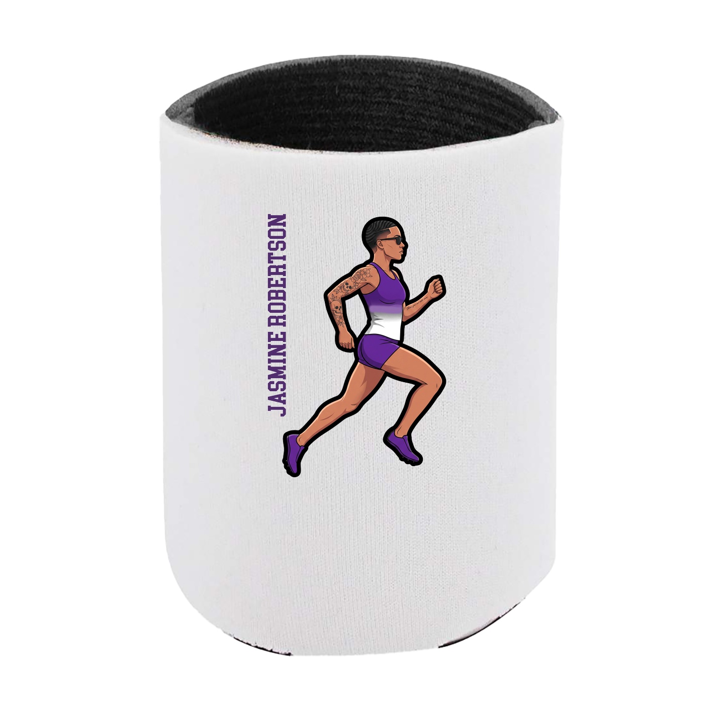 Can Holder — Name Vertical in White