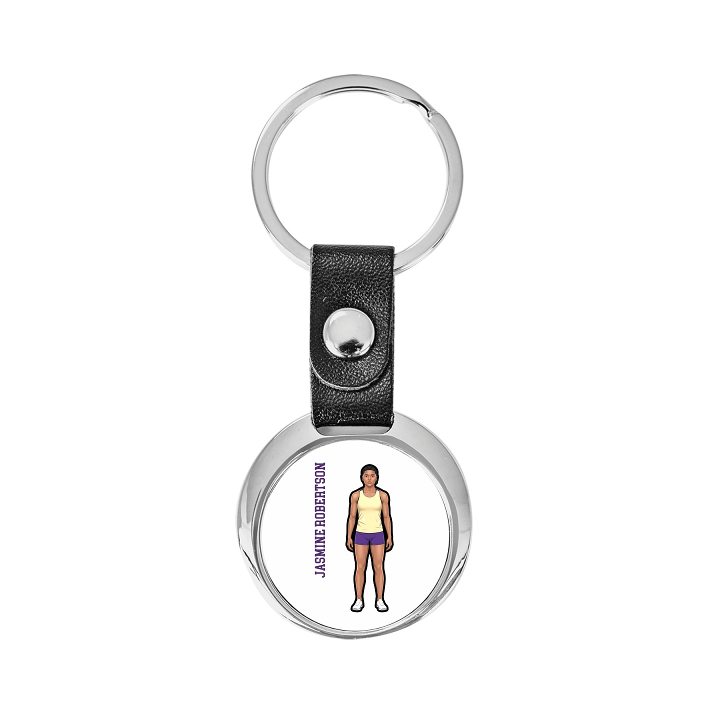 Key Chain — Name Vertical in Classic