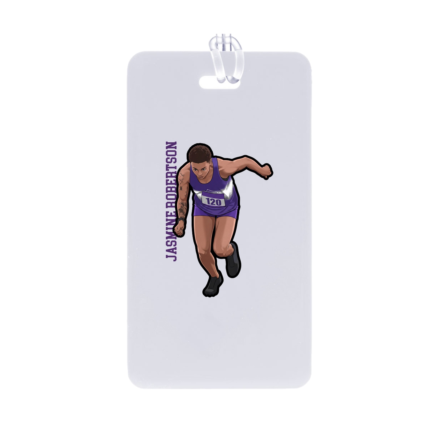 Bag Tag — Name Vertical in Classic