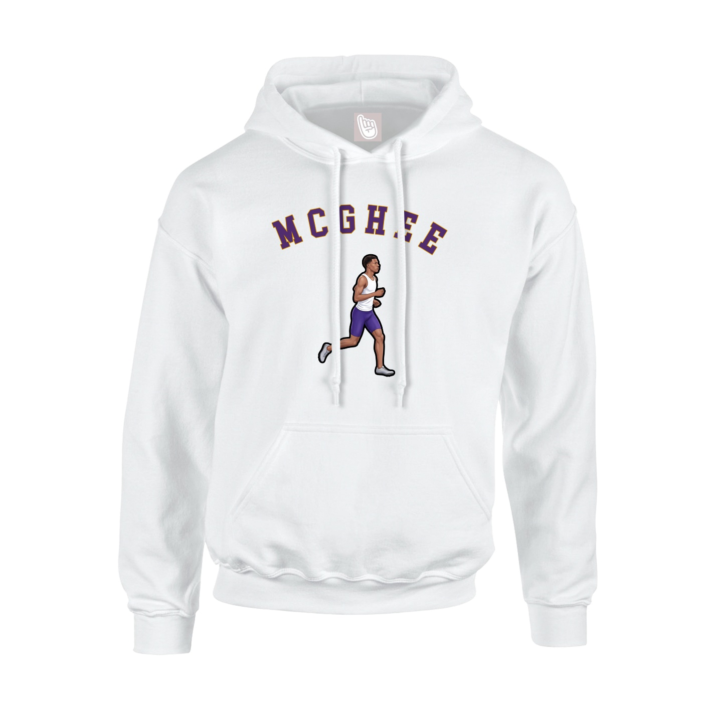 Youth Hoodie — Shirsey Arch in White