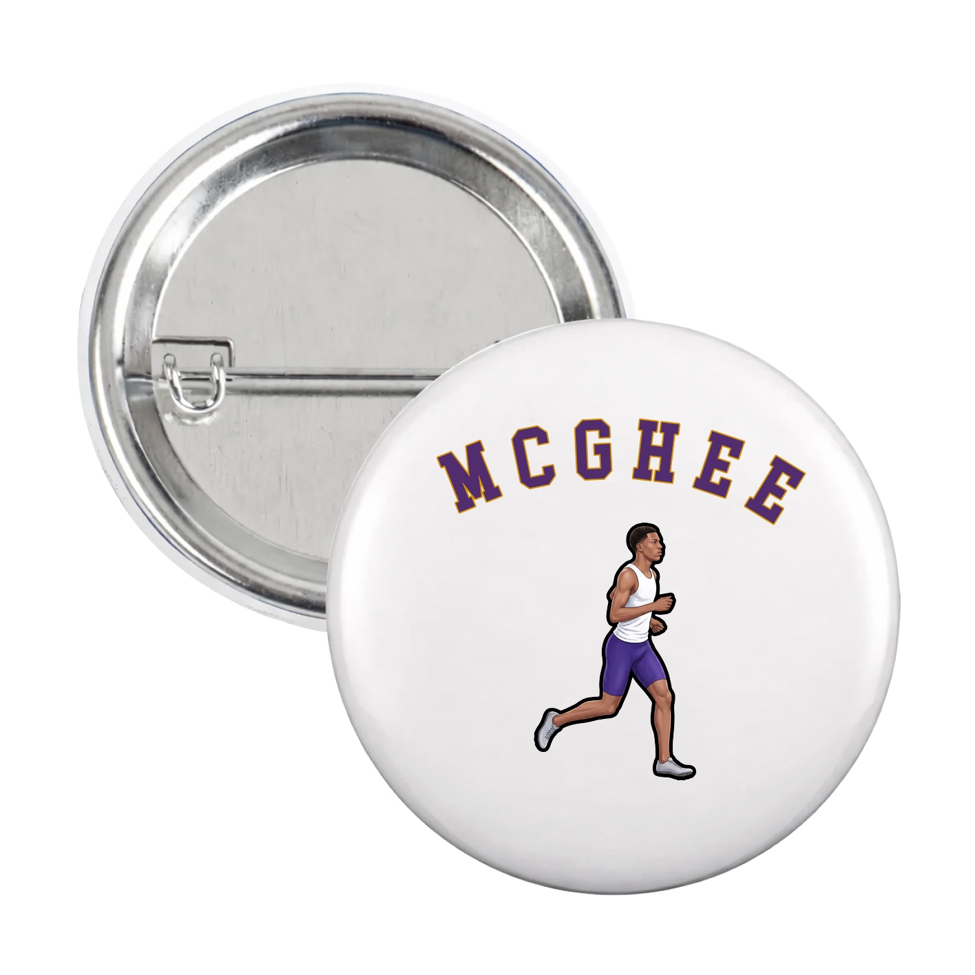 Game Day Button — Shirsey Arch in White