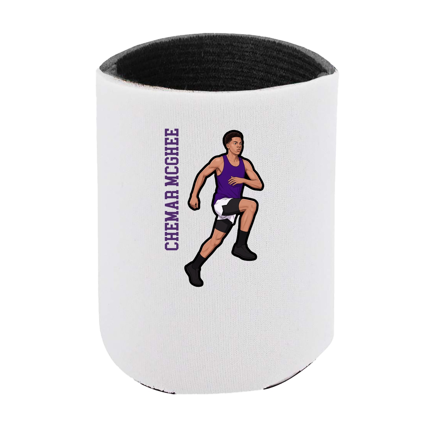 Can Holder — Name Vertical in White