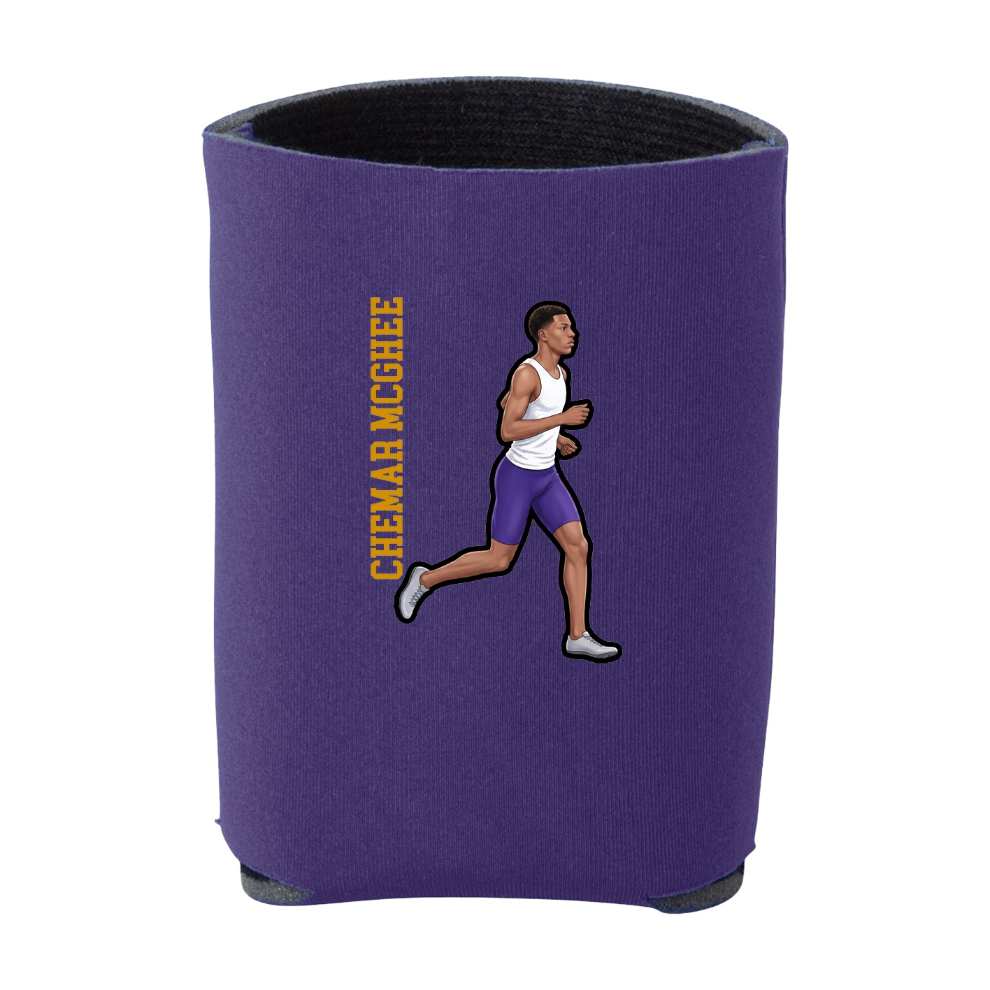 Can Holder — Name Vertical in Purple
