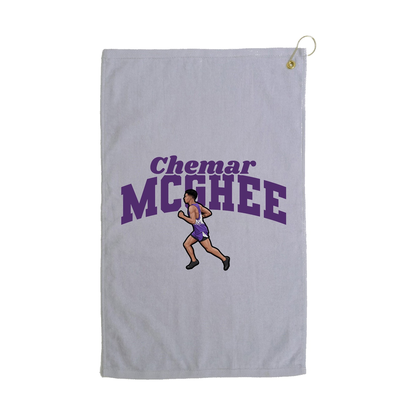 Golf Towel — Signature Arch in Grey