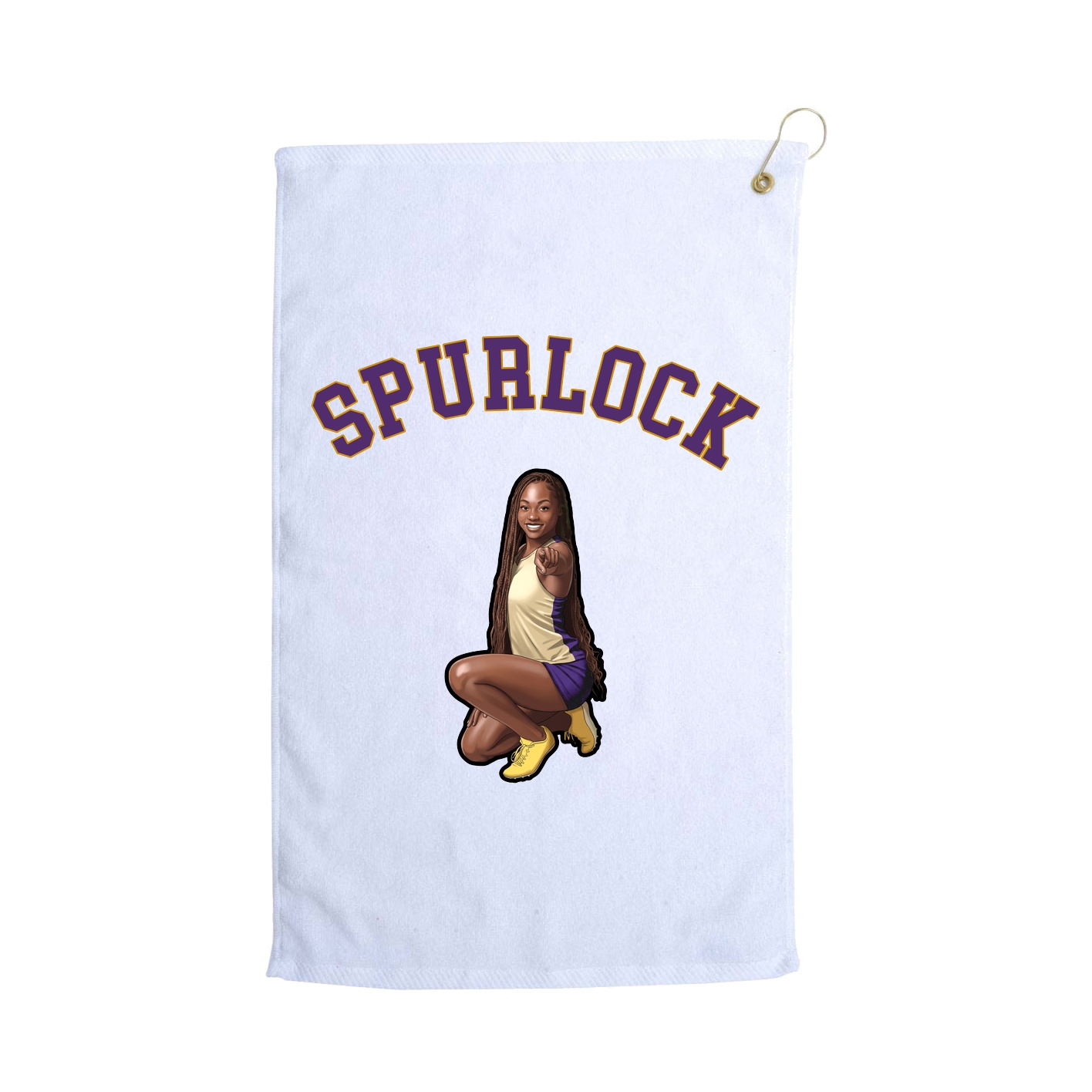 Golf Towel — Shirsey Arch in White