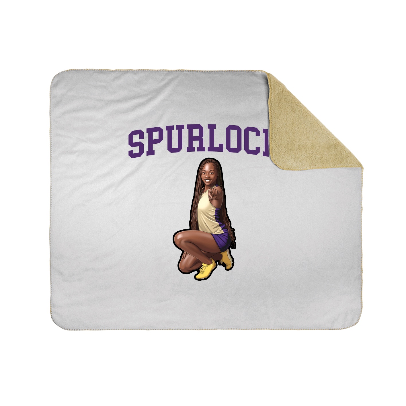 Throw Blanket — Shirsey in White