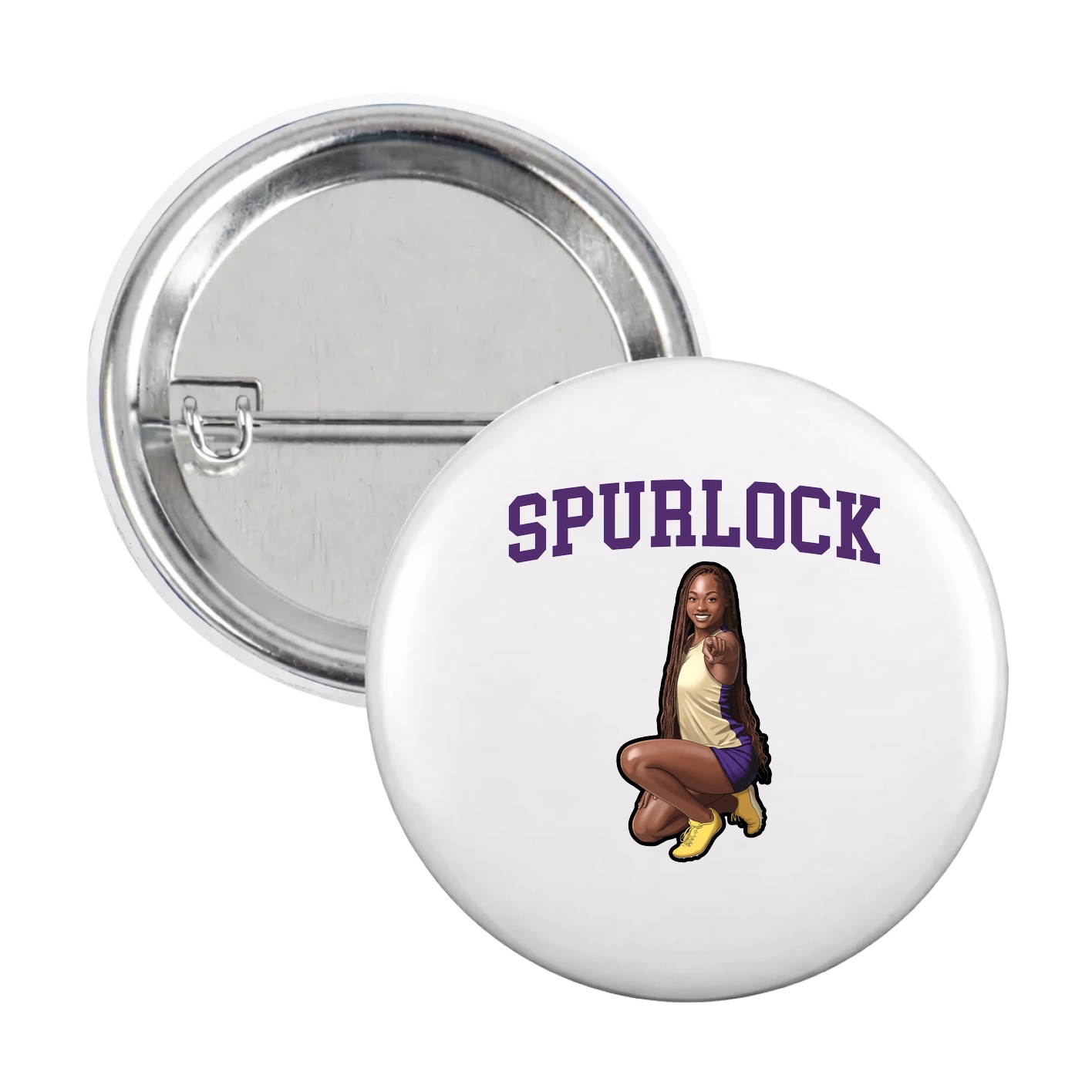 Game Day Button — Shirsey in White