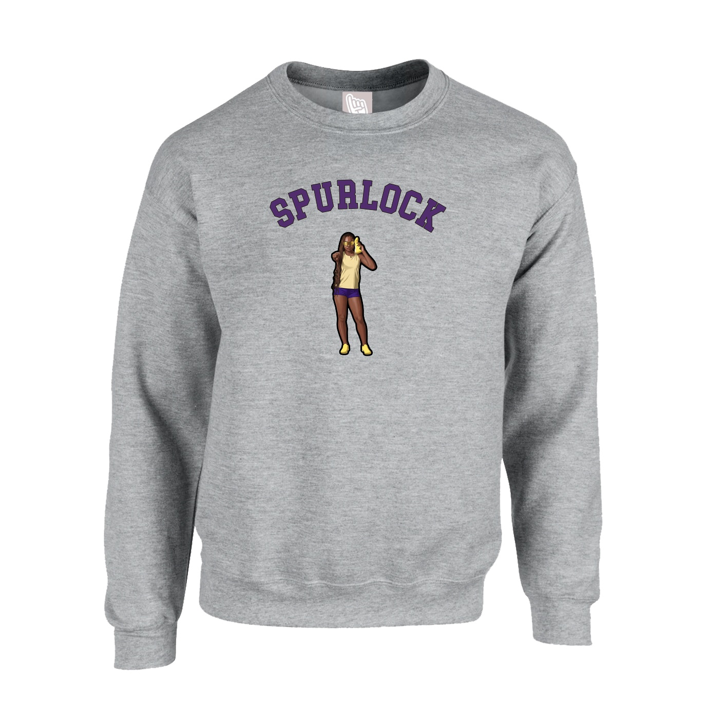 Fleece Crew — Shirsey Arch in Grey