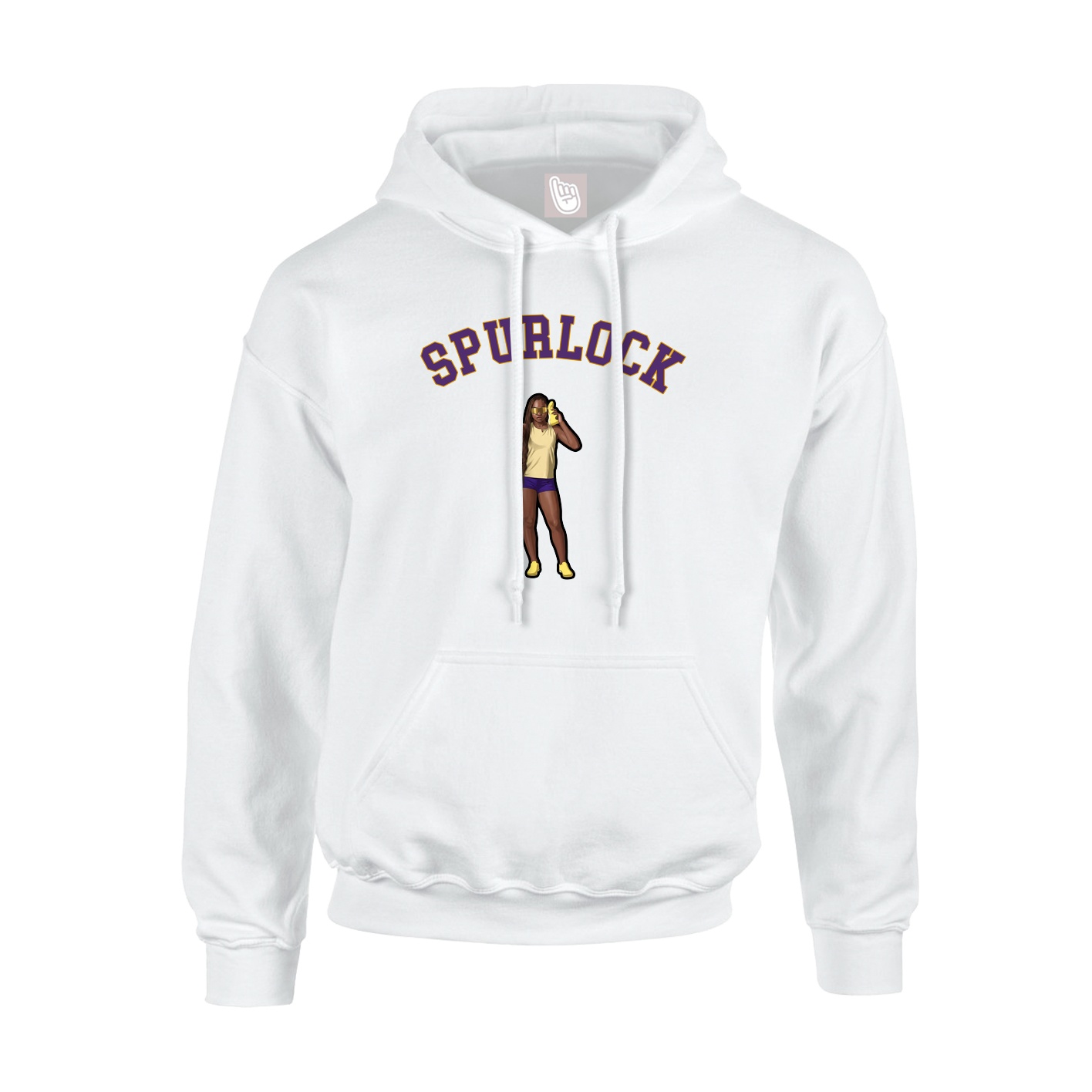 Youth Hoodie — Shirsey Arch in White