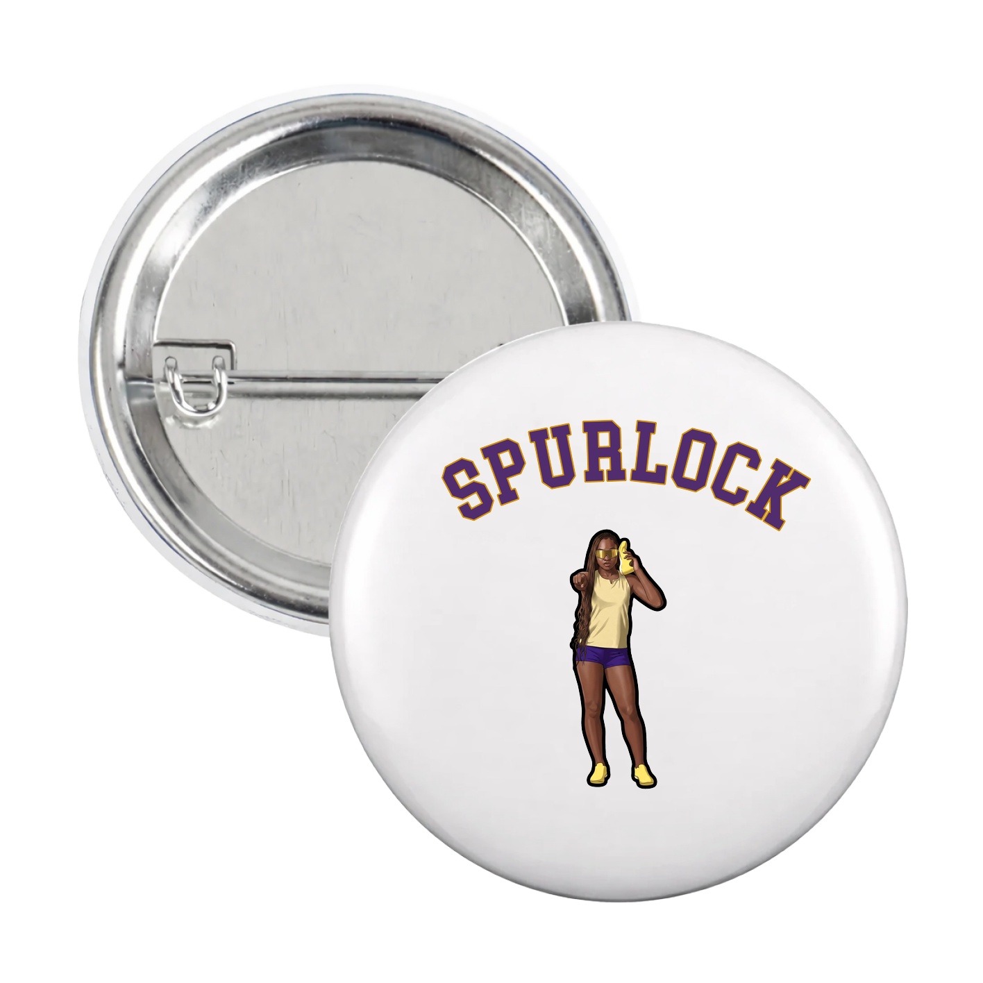 Game Day Button — Shirsey Arch in White