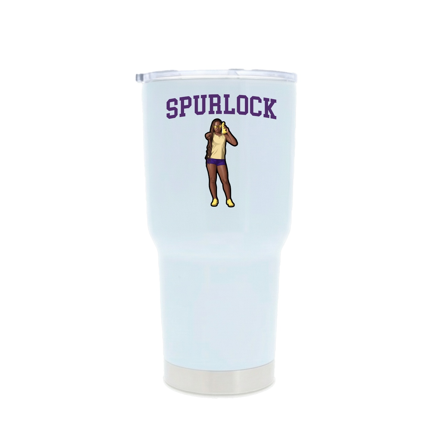 30oz Stainless Steel Tumbler — Shirsey in White
