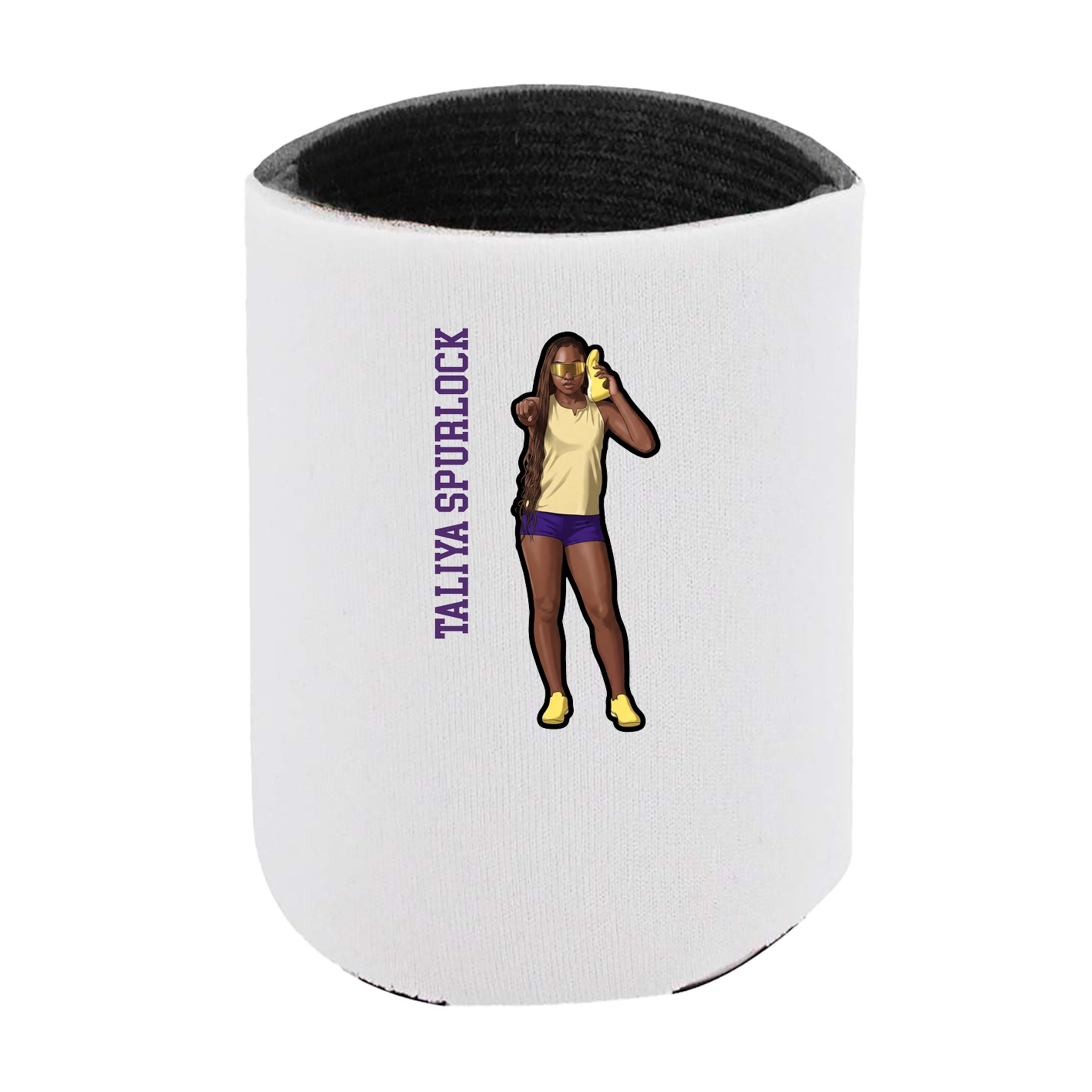 Can Holder — Name Vertical in White