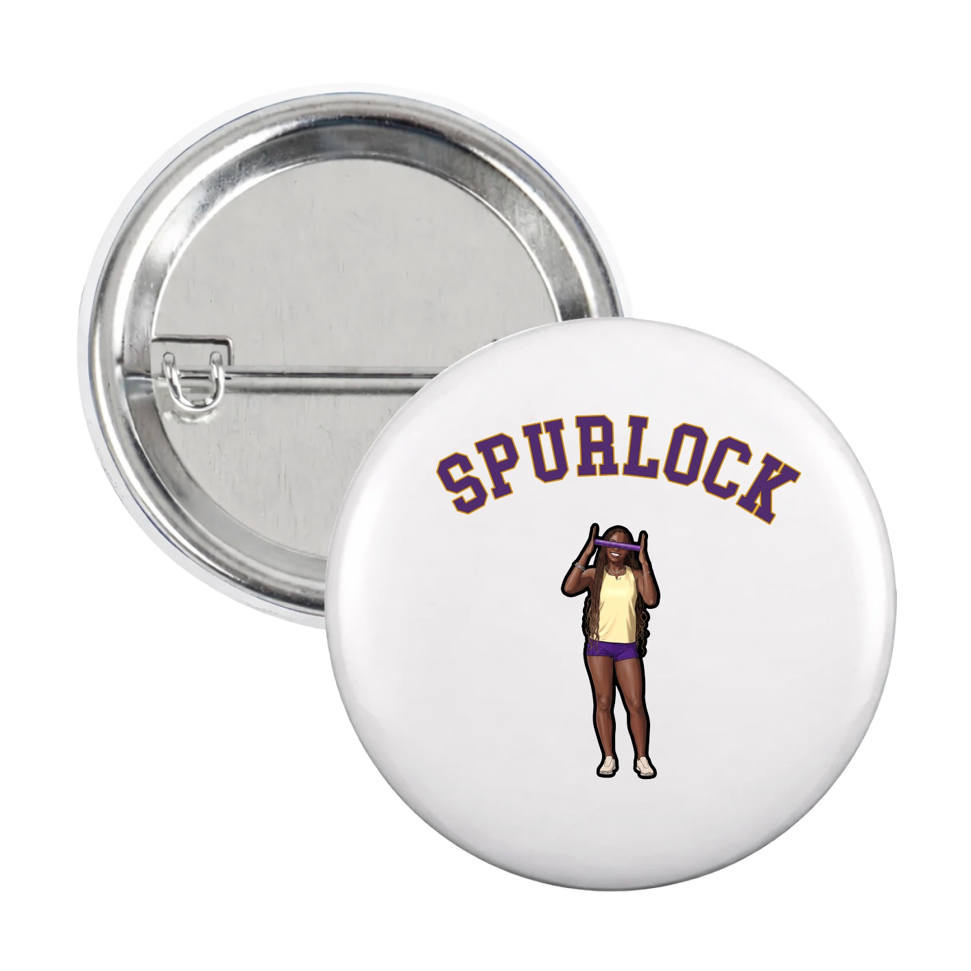 Game Day Button — Shirsey Arch in White