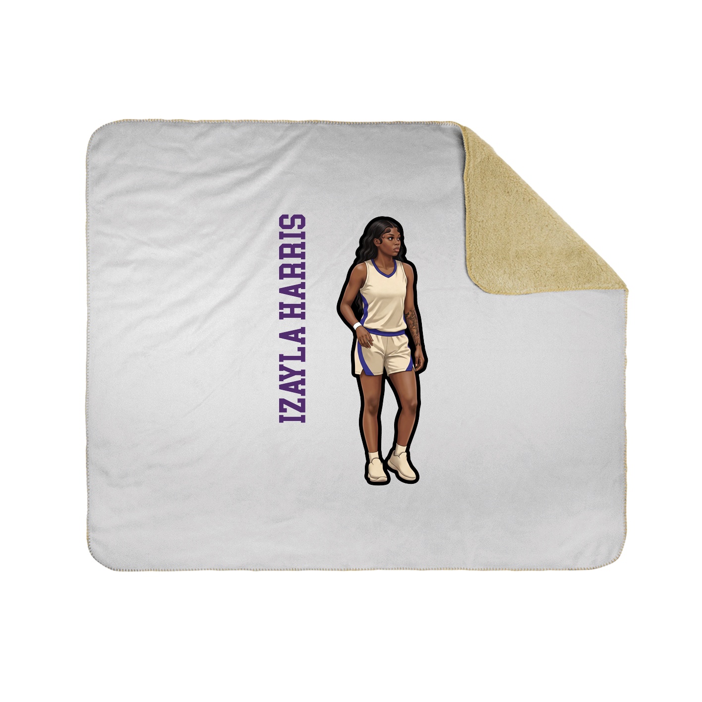 50x60 Sherpa Lined Throw Blanket