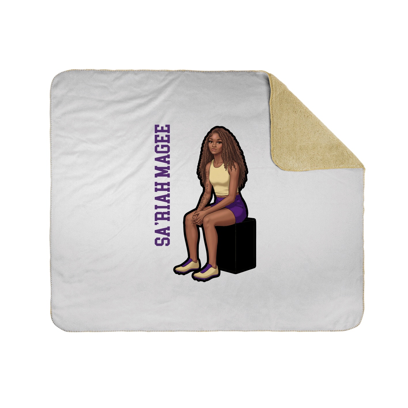 50x60 Sherpa Lined Throw Blanket