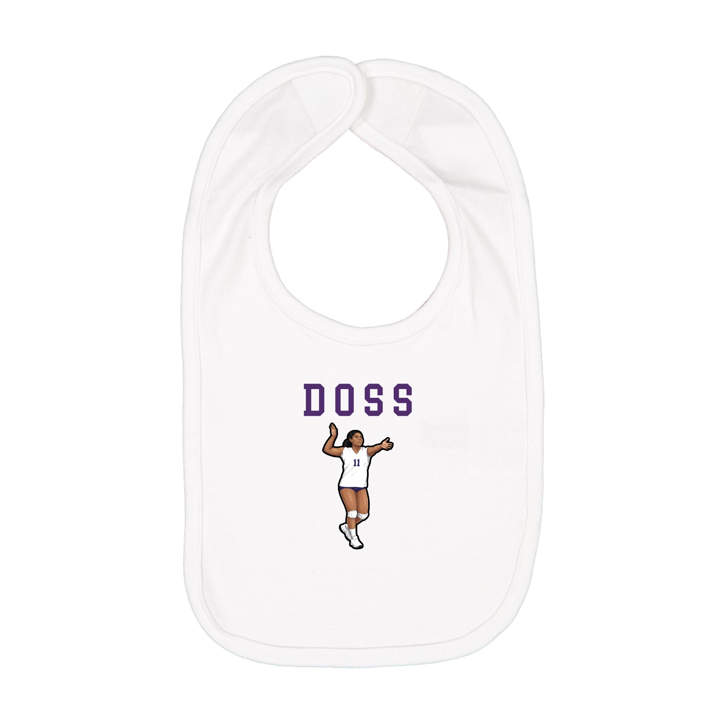 Infant Bib — Shirsey in White