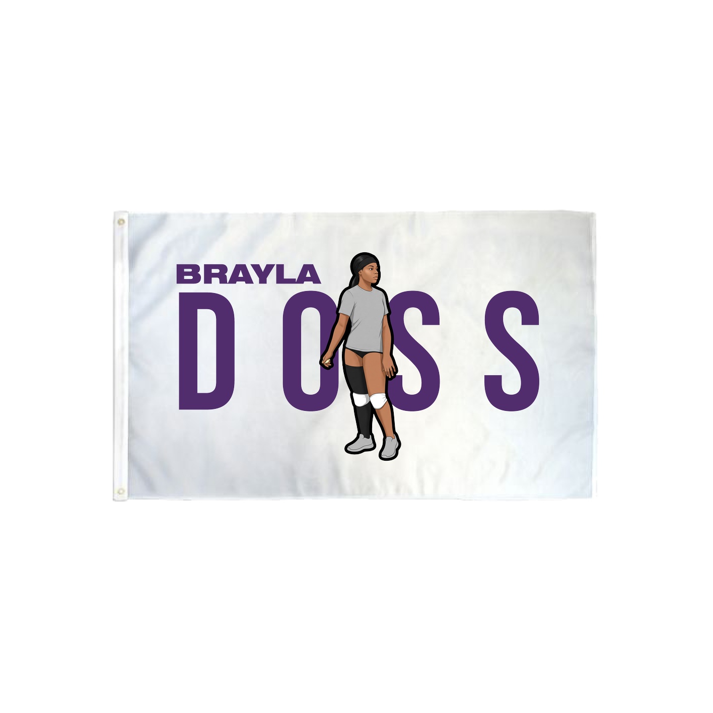 3x5 Flag — Player Name in Classic