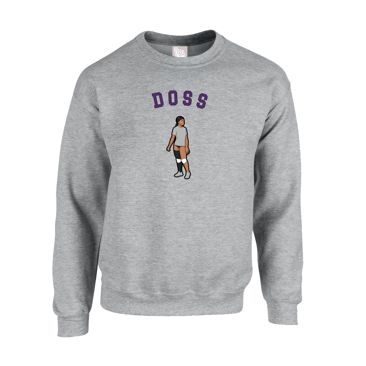 Fleece Crew — Shirsey Arch in Grey