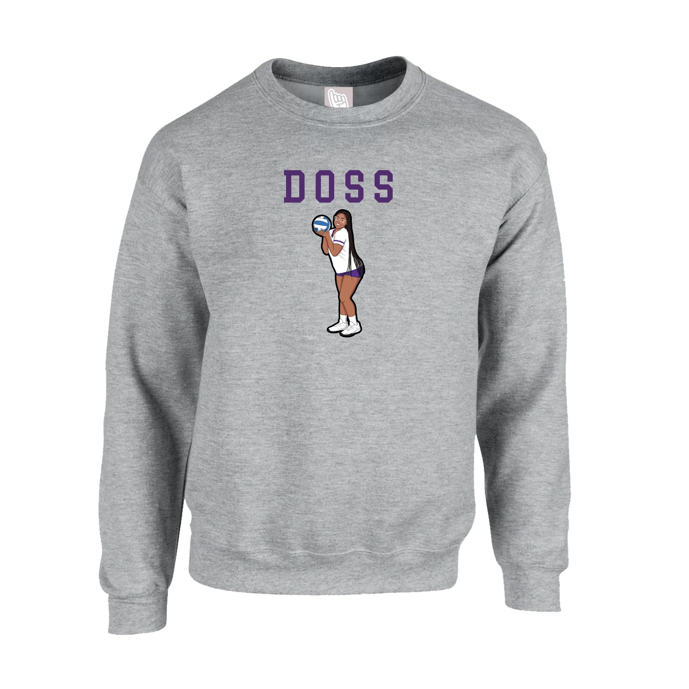 Fleece Crew — Shirsey in Grey