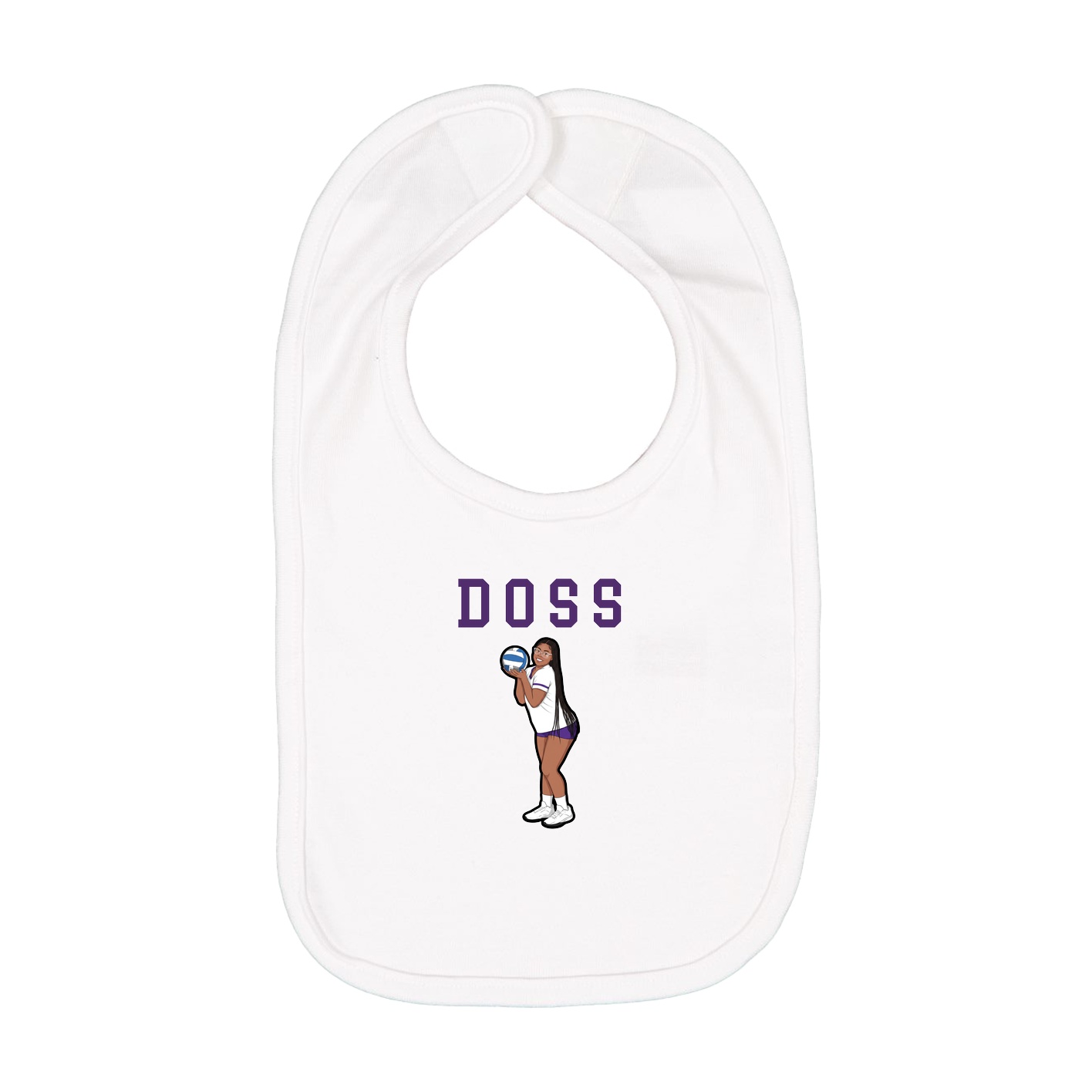 Infant Bib — Shirsey in White