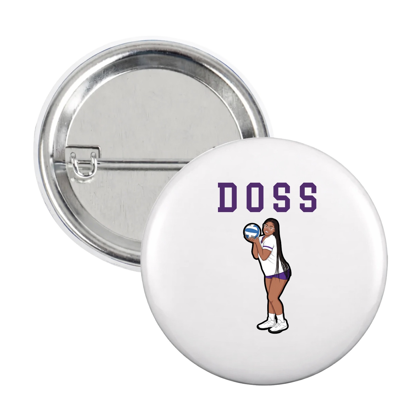 Game Day Button — Shirsey in White