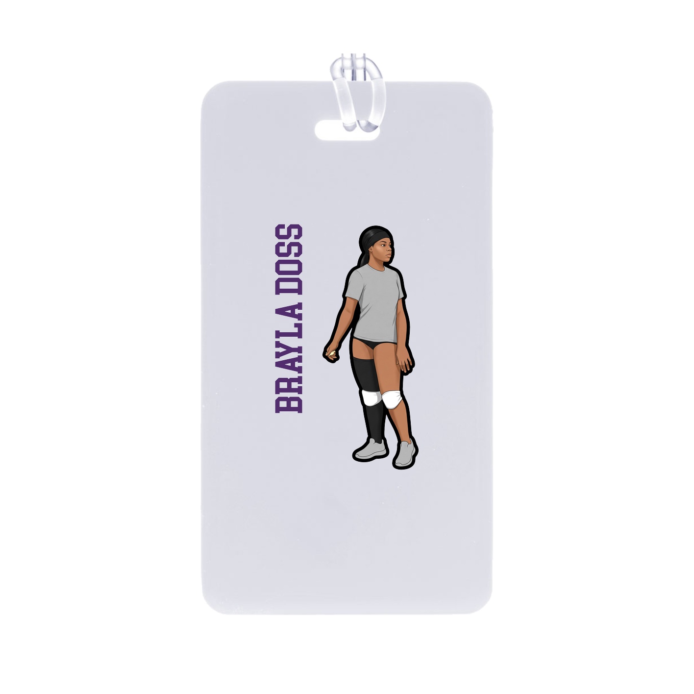 Bag Tag — Name Vertical in Classic