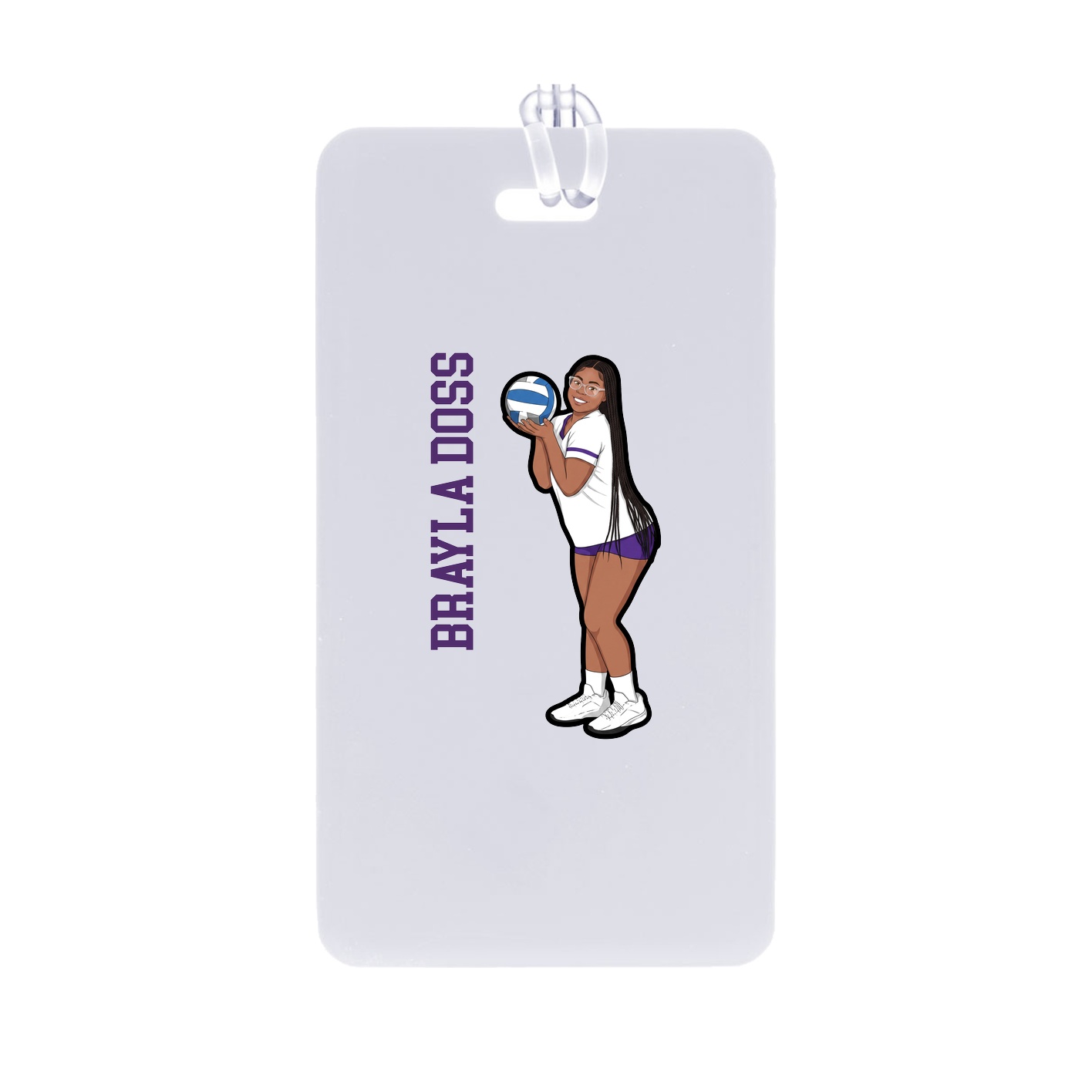 Bag Tag — Name Vertical in Classic