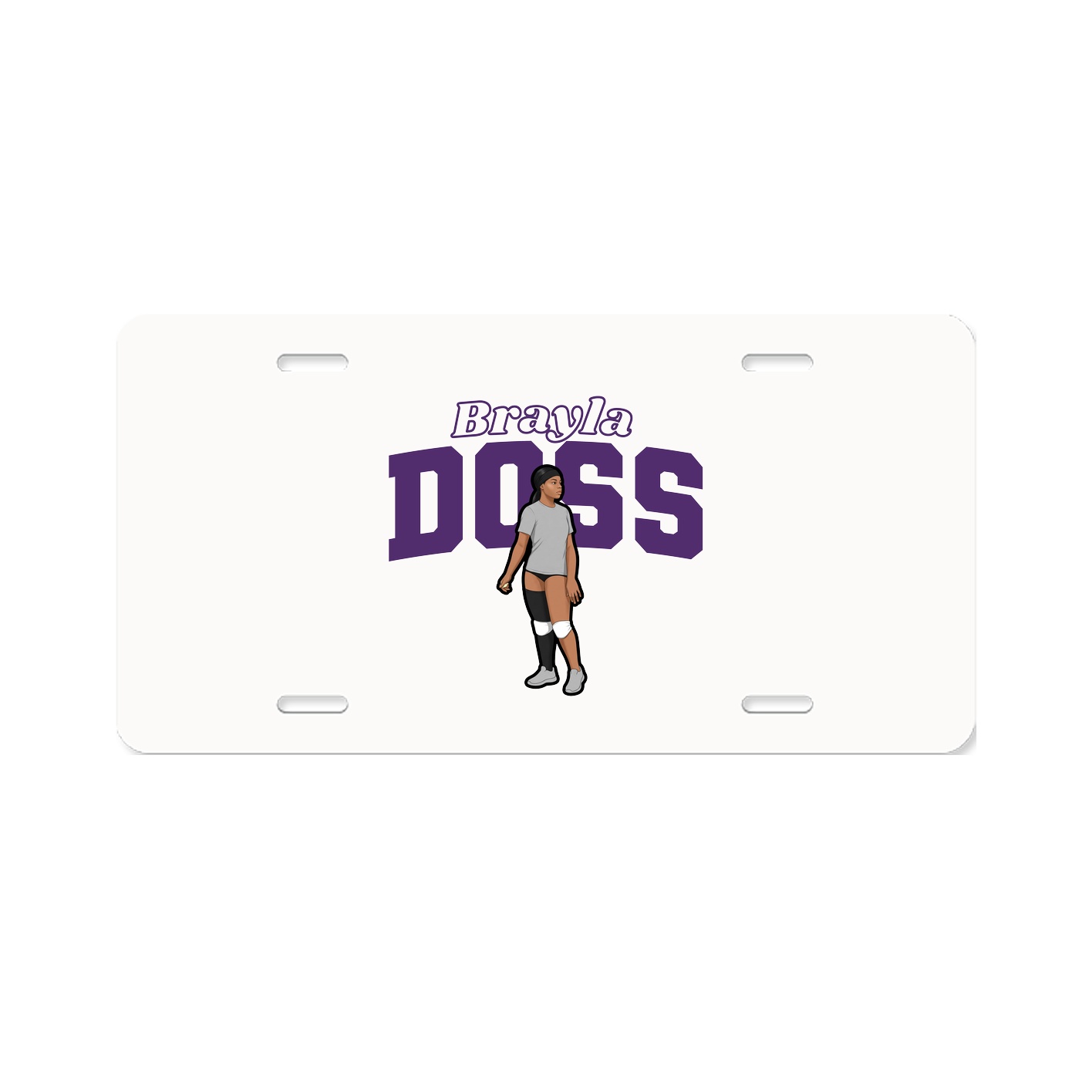License Plate — Name Arch in Classic