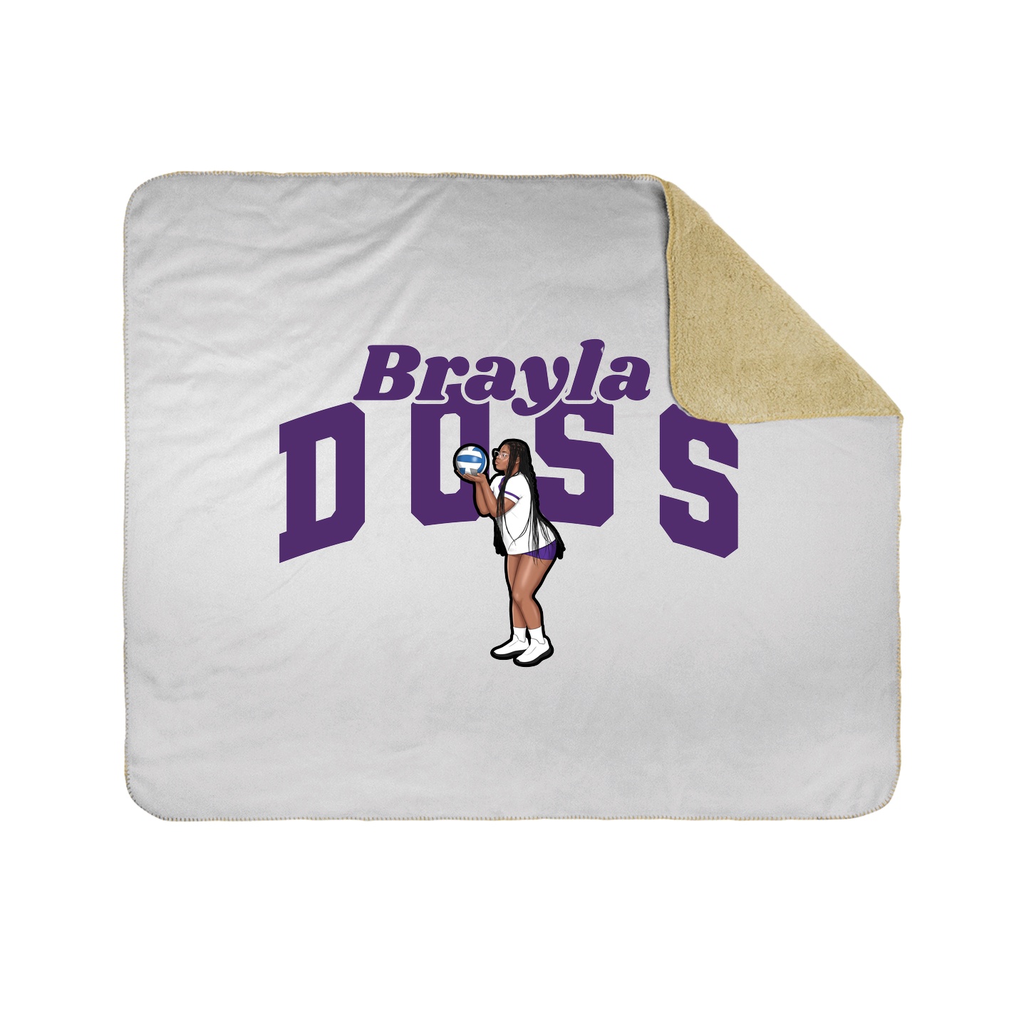 Throw Blanket — Signature Arch in White
