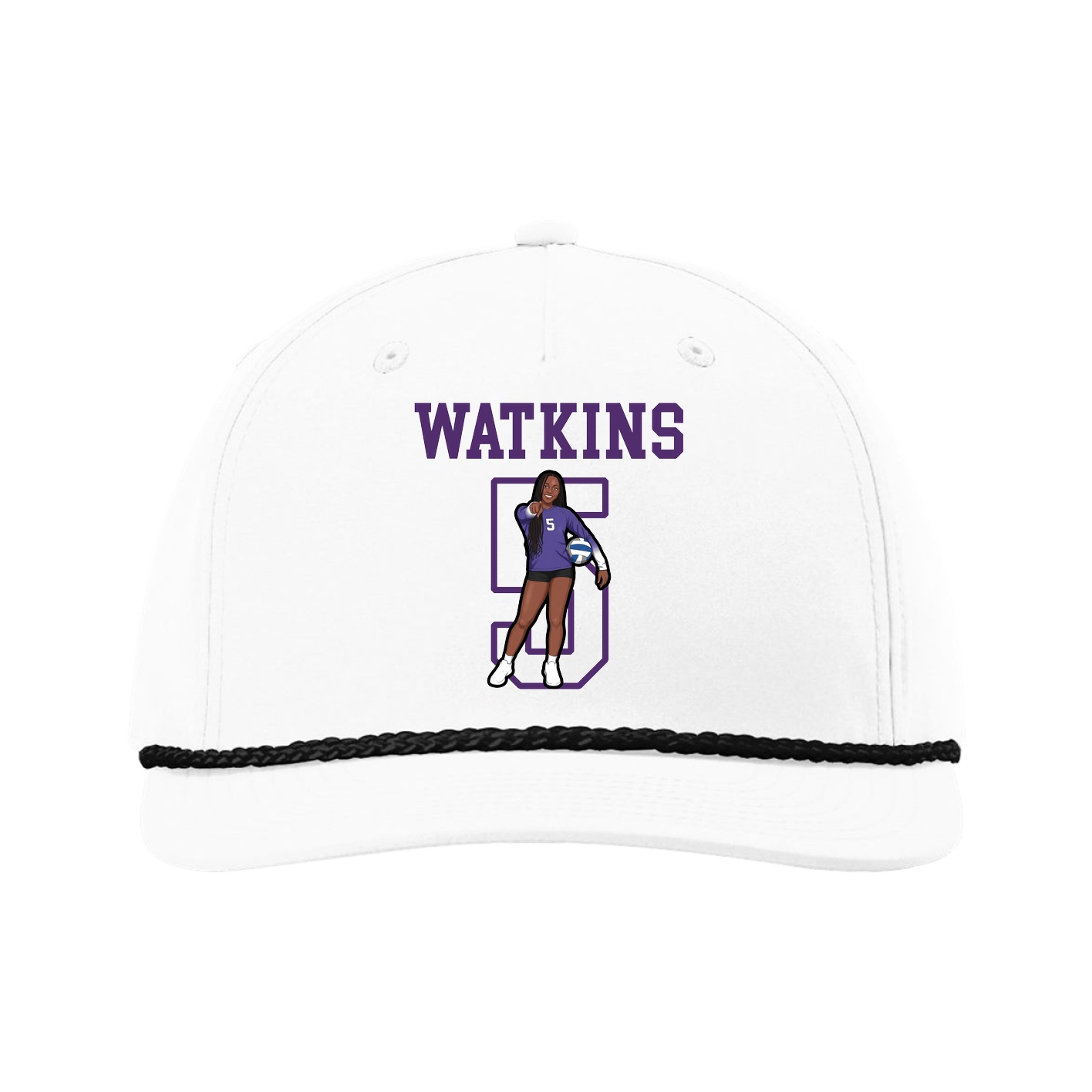 Five-Panel Classic Rope Cap — Shirsey in White