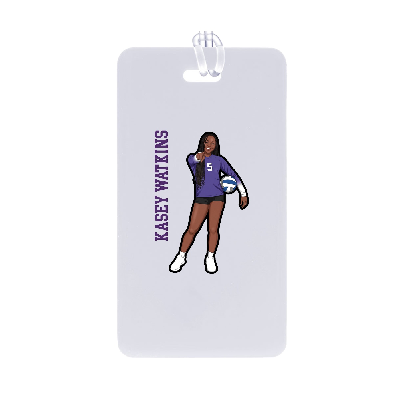 Bag Tag — Name Vertical in Classic