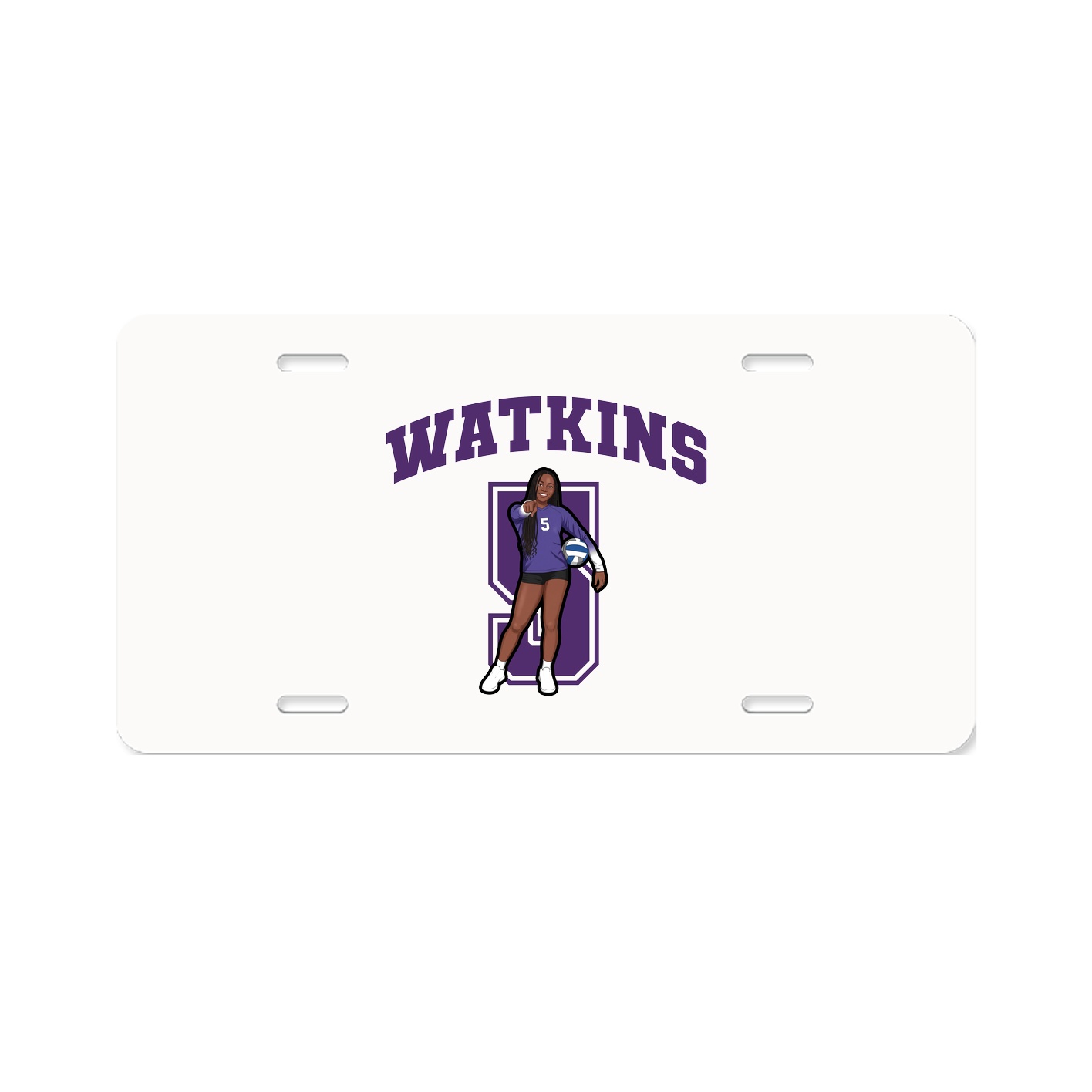 License Plate — Number in Classic