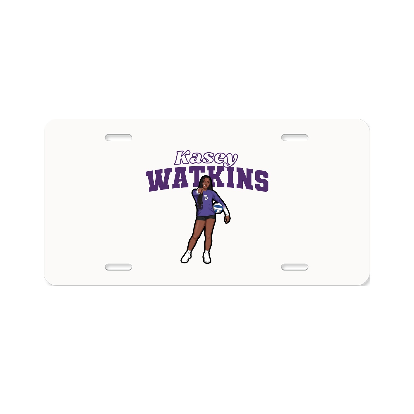 License Plate — Name Arch in Classic