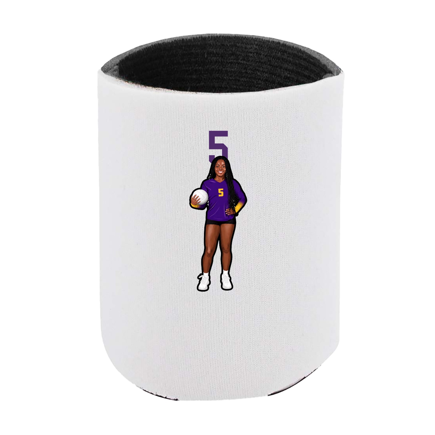 Can Holder — Number Top in White