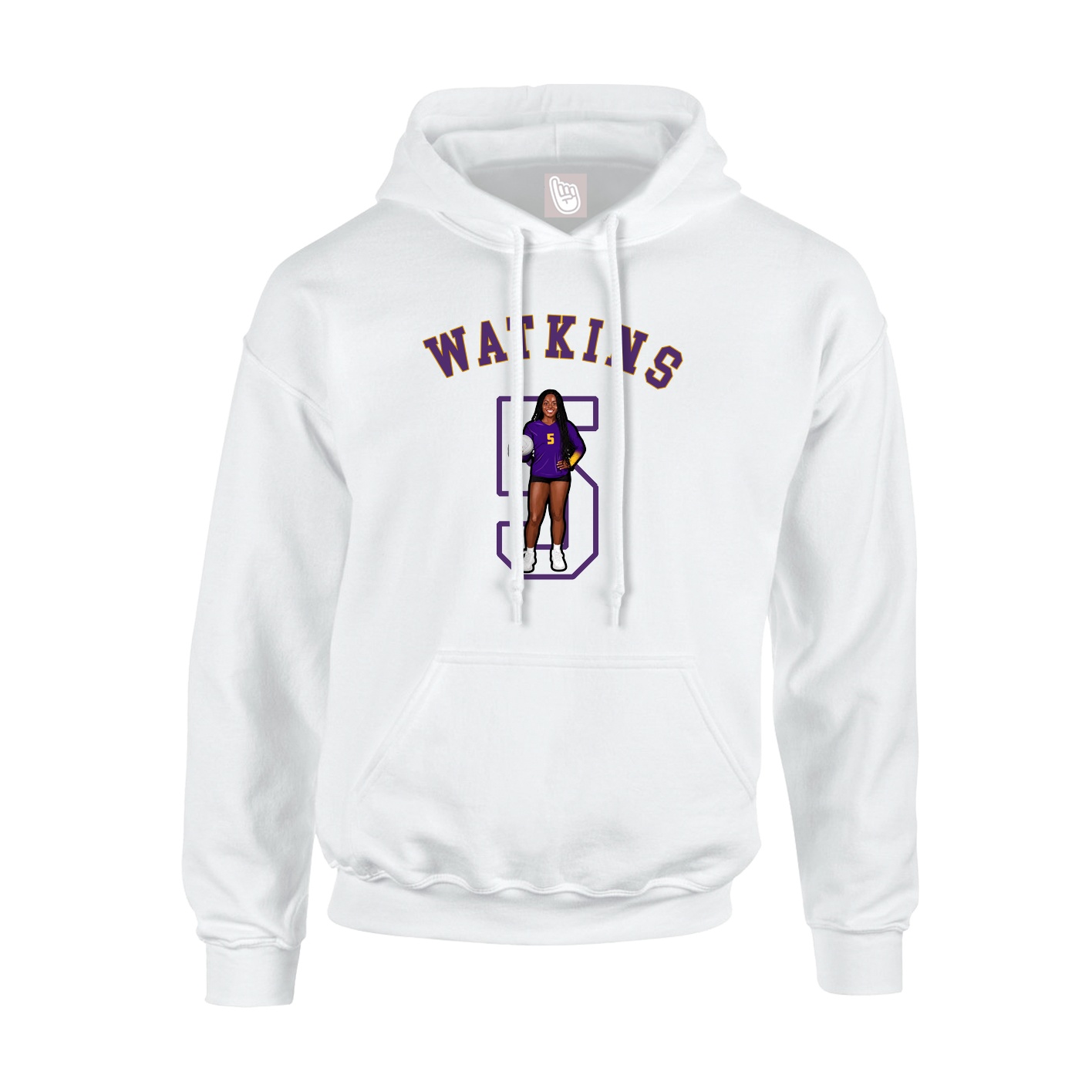 Hoodie — Shirsey Arch in White