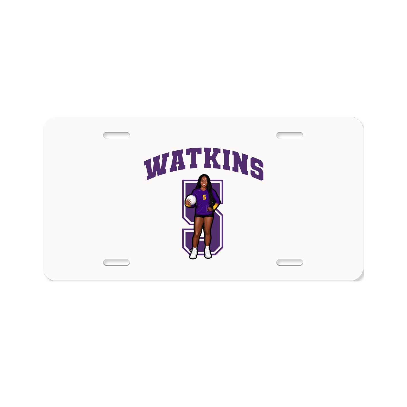 License Plate — Number in Classic