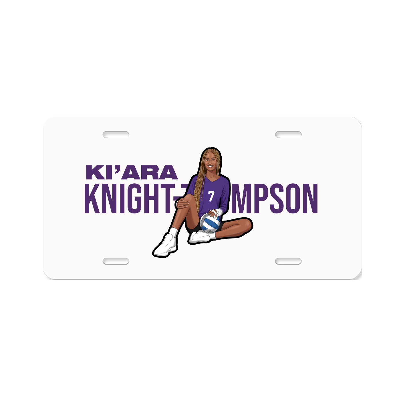 License Plate — Player Name in Classic
